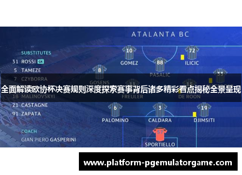 全面解读欧协杯决赛规则深度探索赛事背后诸多精彩看点揭秘全景呈现
